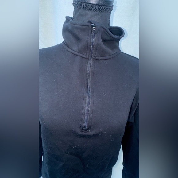 Athleta Seasoft QuarterZip Black Size Small - Picture 3 of 8